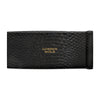 Black snake print pouch
