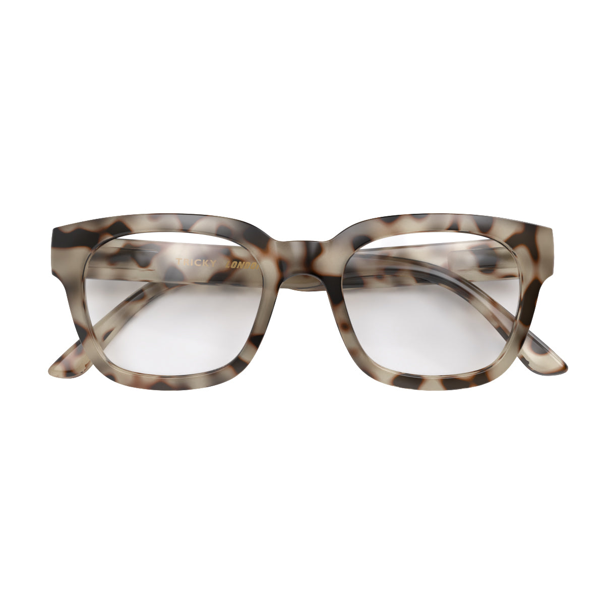 Tricky reading glasses in gloss pale tortoiseshell – London Mole