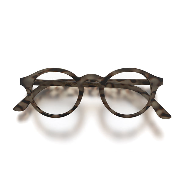Graduate reading glasses in matt pale tortoiseshell