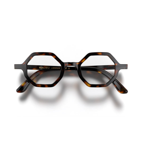 Malibu reading glasses in gloss tortoiseshell