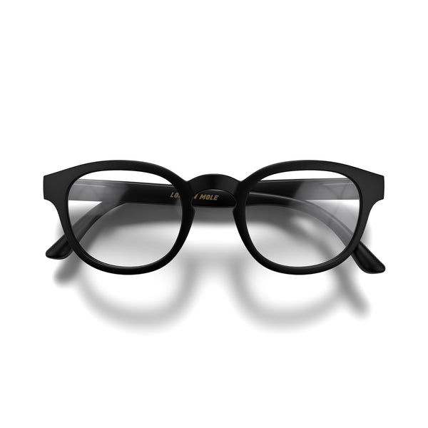 Monalux reading glasses in matt black
