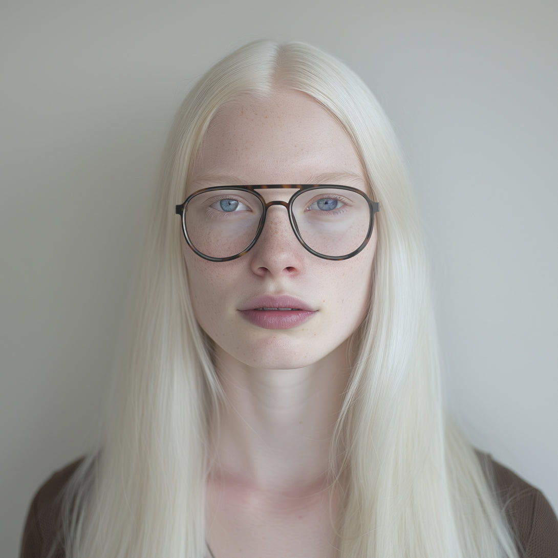 Female model - Pilot Reading Glasses in gloss tortoiseshell featuring the staple aviator frame and provide crystal clear vision. Available in a + 1, 1.5, 2, 2.5, 3 prescriptions.