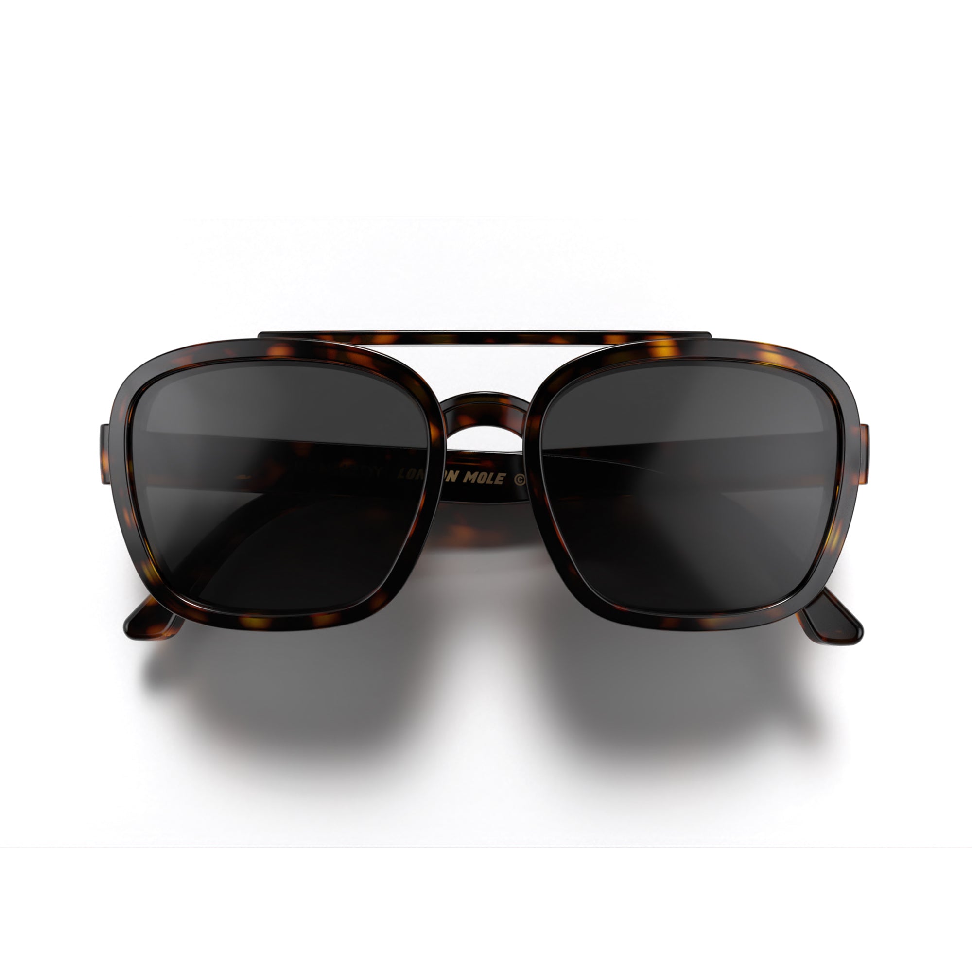 Kennedy sunglasses in gloss tortoiseshell – London Mole