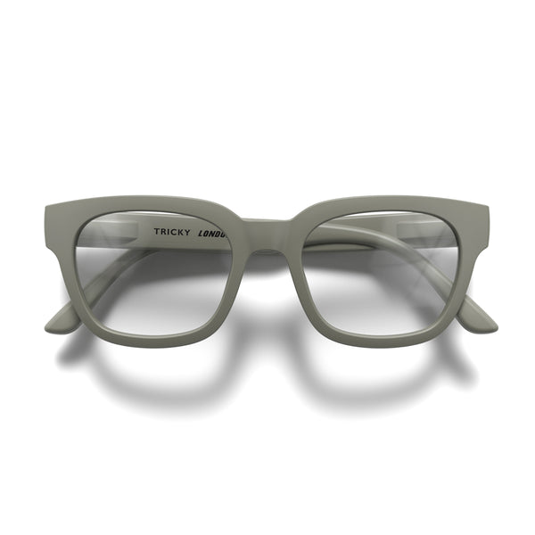 Tricky reading glasses in matt grey