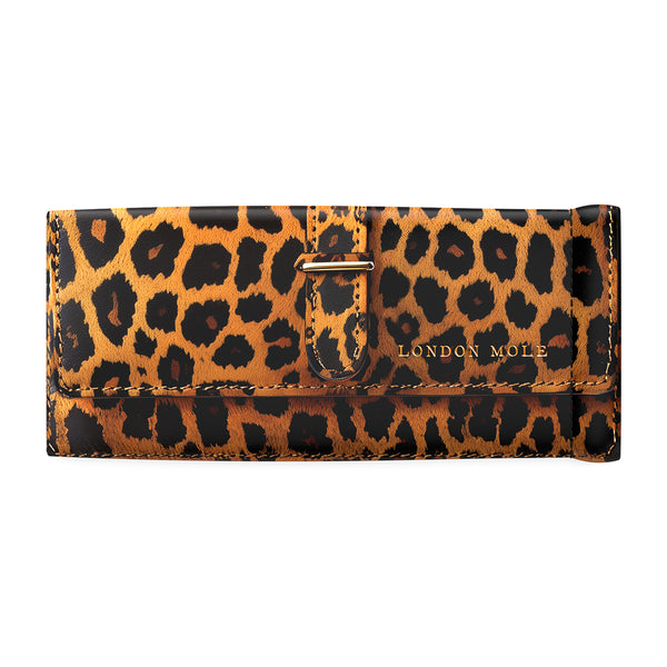 Leopard print pouch