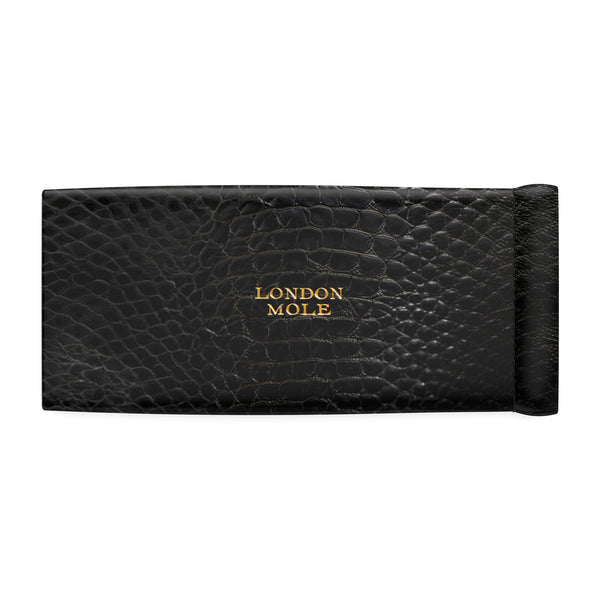 Black snake print pouch