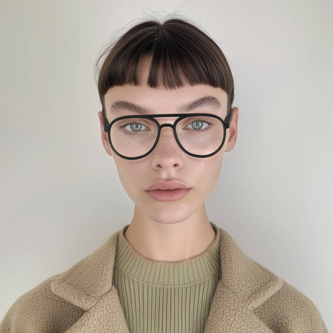 womens aviator reading glasses black