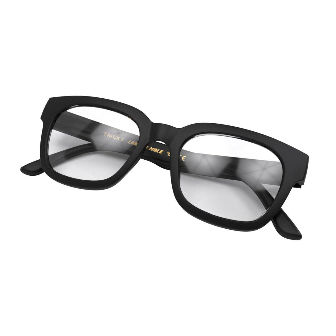 matt black glasses