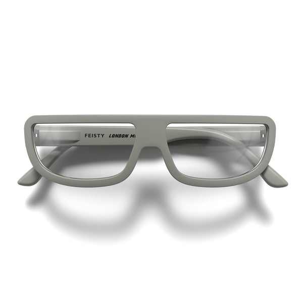 Feisty reading glasses in matt grey