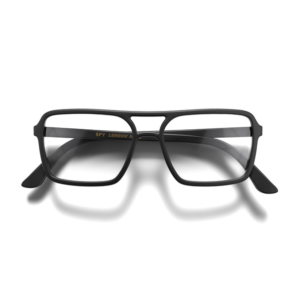 Spy reading glasses in matt black