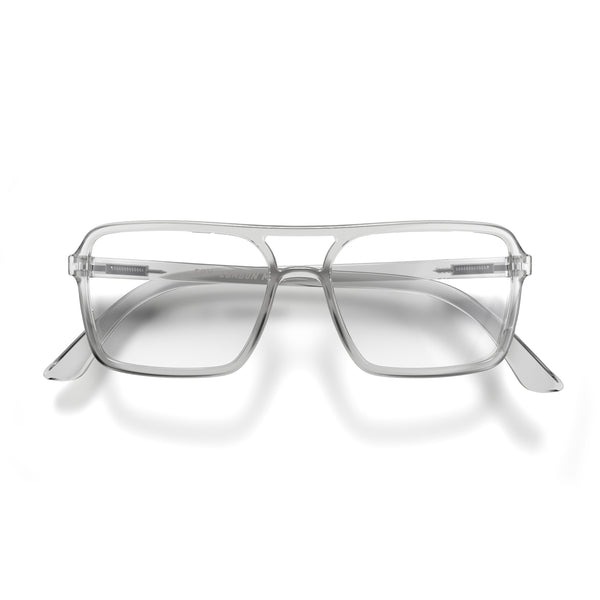 Spy reading glasses in transparent