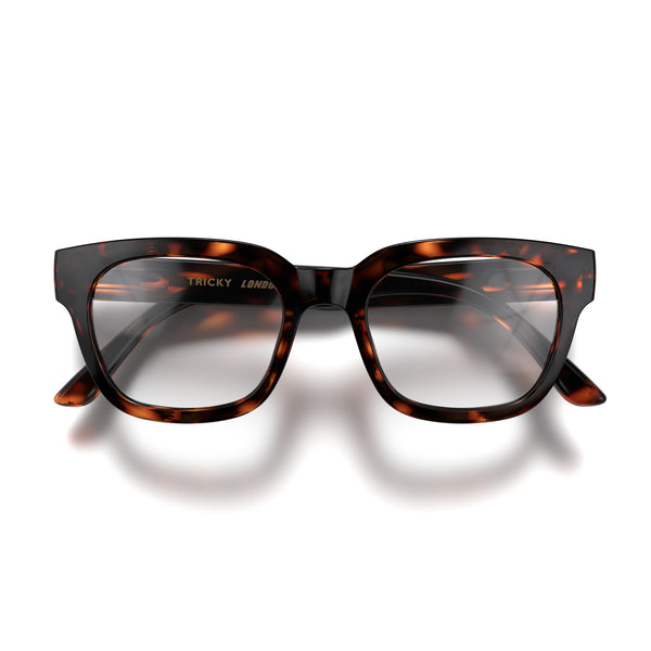 Tricky reading glasses in gloss tortoiseshell