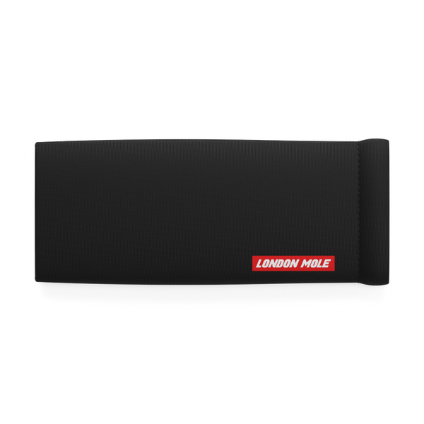London Mole Glasses Pouch Plain Black - Front View